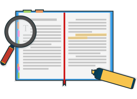 Paperwork and highlighter image